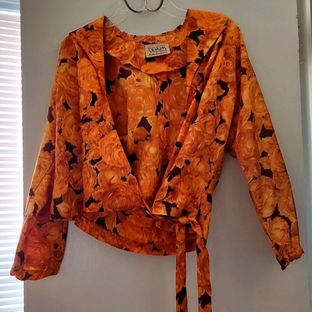 Floral Print Silk Jacket
